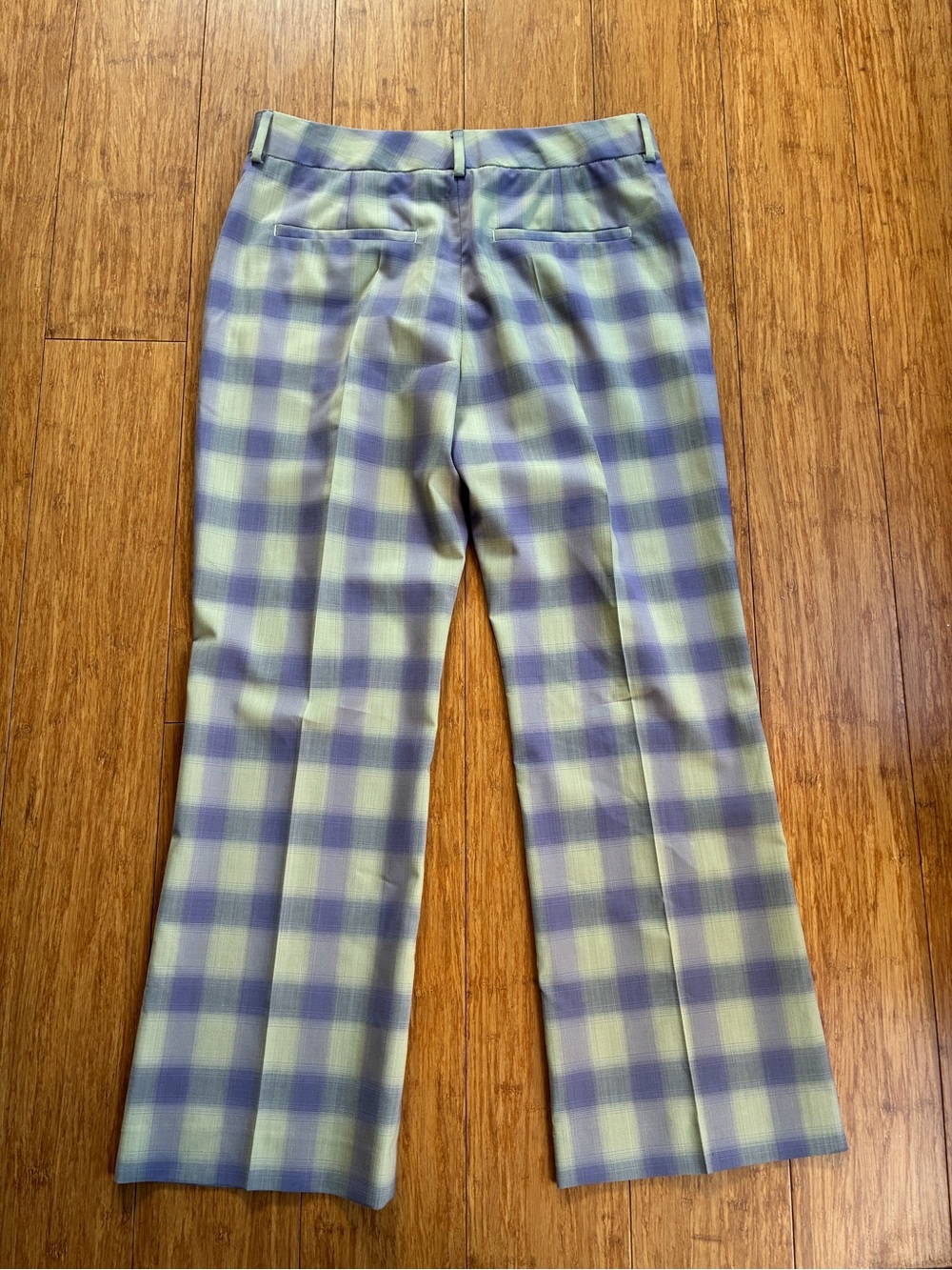 Paul Smith Lavender and Cream Plaid Dress Pants - Picture 2 of 4